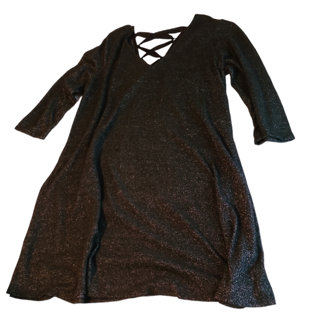 Long sleeve black dress